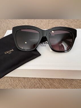 CELINE Triomphe 55mm Round Sunglasses